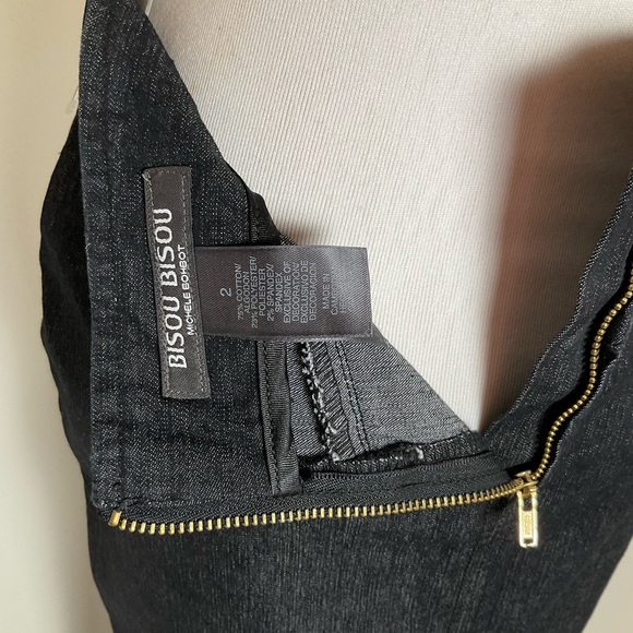 Bisou Bisou Denim Maxi Skirt | Y2K | Jean | Blue | Abstract | Size 2 - Picture 10 of 12